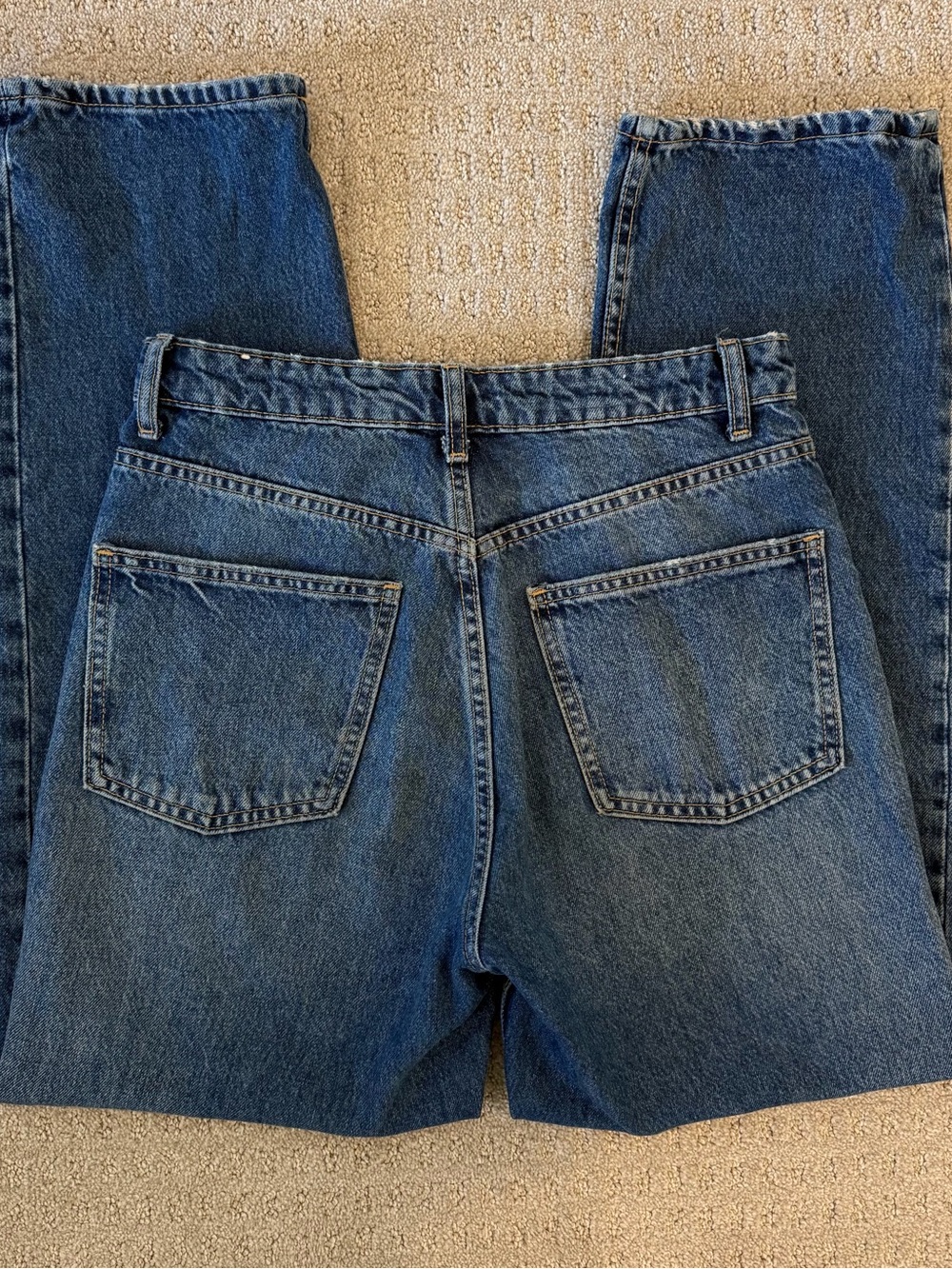 Zara Women's Mid-Blue Mom/Straight Jeans - Picture 5 of 7